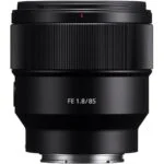 Sony FE 85mm f/1.8 lens for mirrorless cameras, ideal for portrait photography.