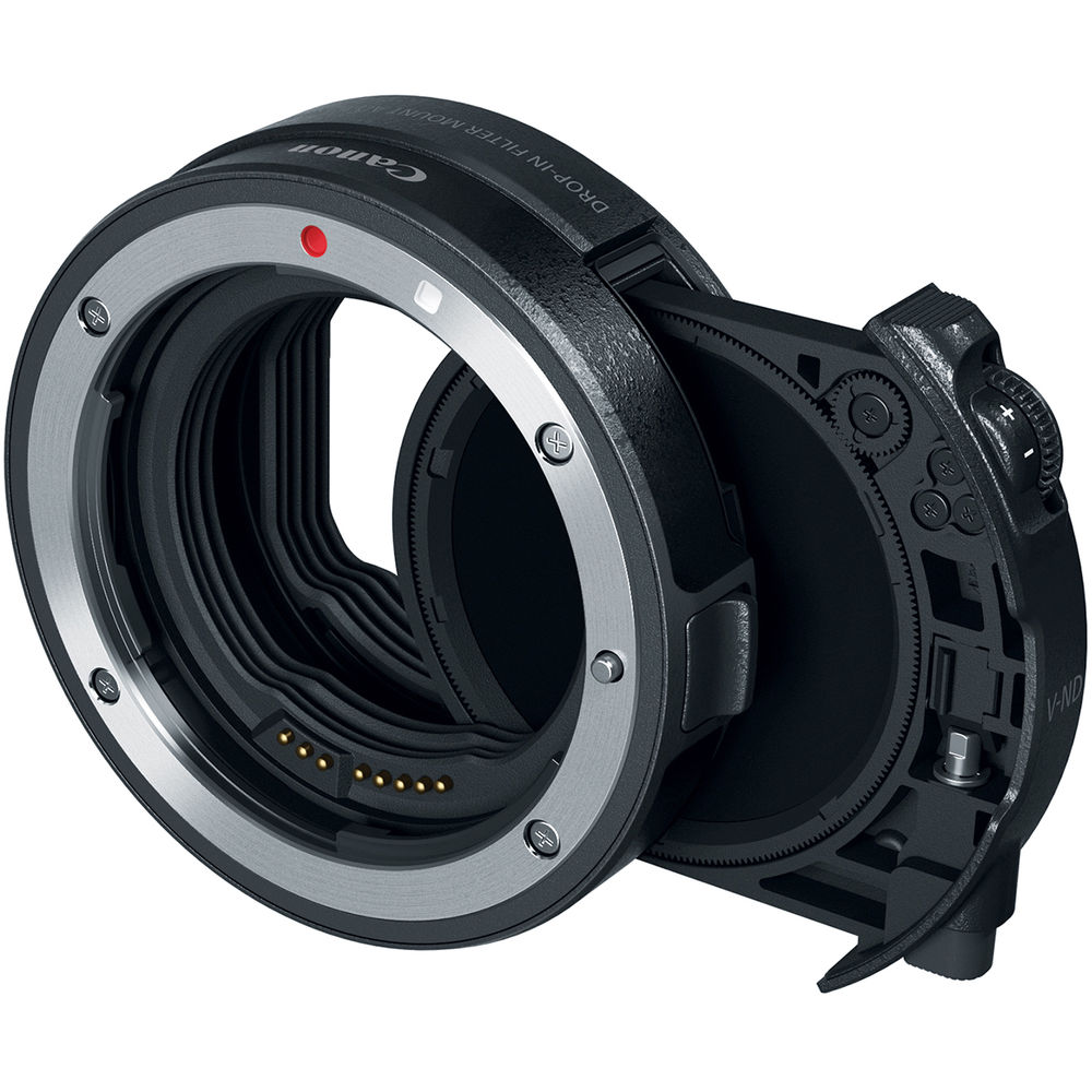 Canon EF to EOS R Mount Adapter with Drop-In Circular Polarizing Filter A