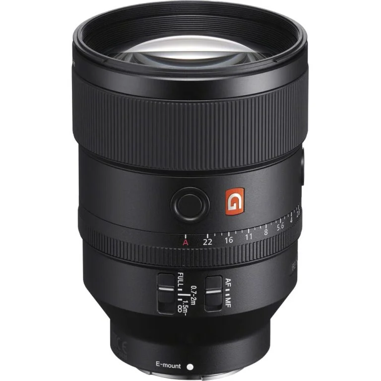 Sony E mount prime lens for professional photography, available at Camix camera shop UK.