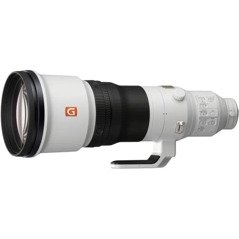 Sony telephoto lens for professional photography, available at Camix camera shop UK.