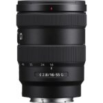 Sony E 16-55mm f/2.8 G lens for mirrorless cameras, ideal for versatile photography.