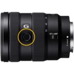 Sony E mount lens with focus switch and zoom ring, available at Camix UK.