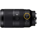 Sony E mount telephoto zoom lens with autofocus and manual focus switch.