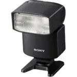 Sony camera flashgun for professional photography lighting.