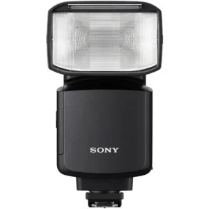 Sony camera flashgun for professional photography lighting.