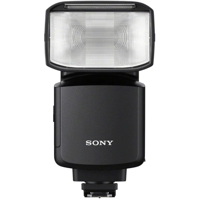 Sony camera flashgun for professional photography lighting.