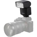 Sony camera with flashgun attached, available at Camix UK.
