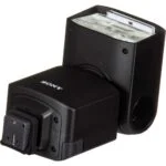 Sony camera flashgun for professional photography lighting.