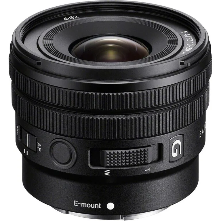 Sony E mount lens for mirrorless cameras, ideal for photography enthusiasts.