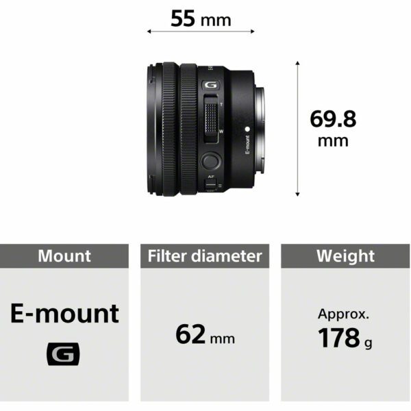 Sony E 10-20mm f4 G PZ Lens