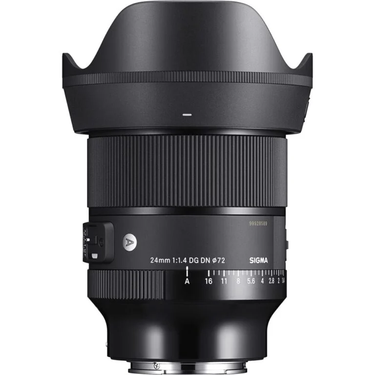Sigma 24mm f/1.4 DG DN Art lens for mirrorless cameras, available at Camix UK.