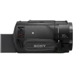 Sony camcorder with 30x zoom, ideal for video recording and professional use.