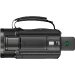 Sony camcorder with optical SteadyShot, ideal for video recording and filmmaking.