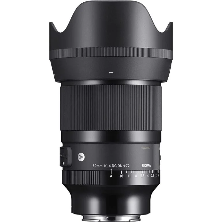 Sigma 50mm f/1.4 DG DN Art lens for mirrorless cameras, available at Camix camera shop UK.