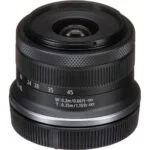 Compact camera lens with focus markings, ideal for photography enthusiasts and professionals.