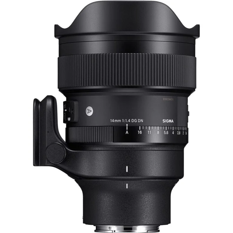 Sigma 14mm f/1.4 DG DN lens for professional photography.