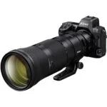 Nikon Z camera with telephoto lens on tripod mount, available at Camix UK.