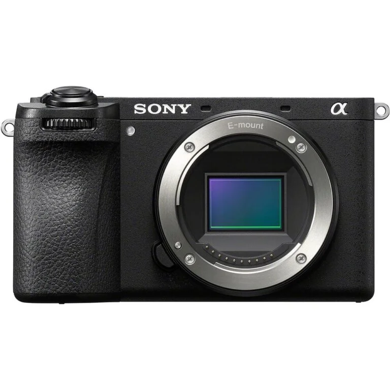 Sony mirrorless camera body with E-mount, ideal for photography enthusiasts.