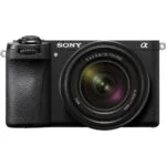 Sony mirrorless camera with lens, available at Camix UK.