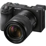 Sony mirrorless camera with zoom lens, ideal for photography enthusiasts in the UK.