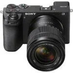 Sony mirrorless camera with zoom lens, available at Camix UK.