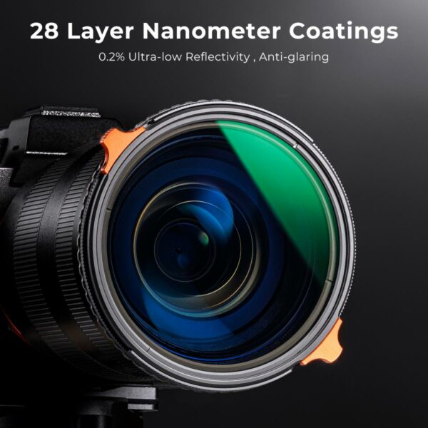 K&F 37mm Variable ND Filter ND2-ND400 (9 Stop) Lens Filter Waterproof Scratch Resistant Nano-X Series