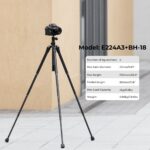 K&F Concept All in One Phone Selfie Stick Tripod for Phone DSLR Camera Gopro, Lightweight Portable with Bluetooth Remote 170cm, Black - Image 2