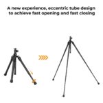 K&F Concept All in One Phone Selfie Stick Tripod for Phone DSLR Camera Gopro, Lightweight Portable with Bluetooth Remote 170cm, Black - Image 4