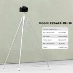 K&F Concept All in One Phone Selfie Stick Tripod for Phone DSLR Camera Gopro, Lightweight Portable with Bluetooth Remote 170cm, Silver - Image 2