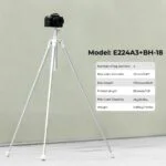 Camera on a white tripod with specifications displayed, available at Camix UK.