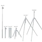 K&F Concept All in One Phone Selfie Stick Tripod for Phone DSLR Camera Gopro, Lightweight Portable with Bluetooth Remote 170cm, Silver - Image 6