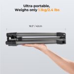 K&F Concept Lightweight Aluminium Travel Tripod Super Portable 8KG Max Load 168cm Max Height - Image 4