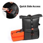 K&F Concept camera backpack with quick side access for photography gear.