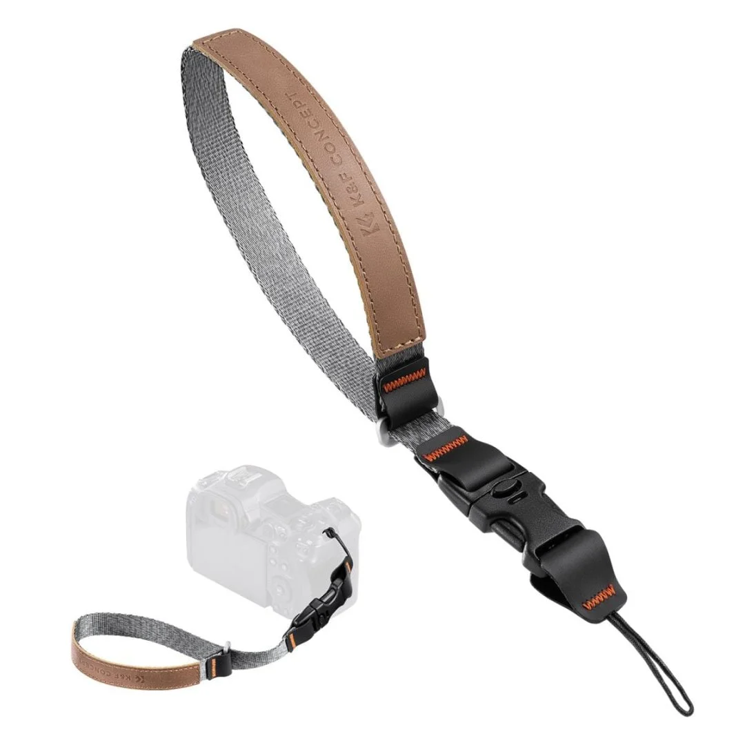 KF13.116-1-1200x1200 K&F Concept camera wrist strap with quick release buckle, ideal for DSLR and mirrorless cameras.