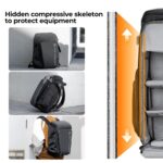 K&F Concept camera backpack with protective design for photography gear.