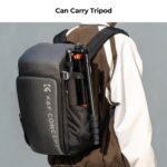 K&F Concept camera backpack carrying a tripod, ideal for photographers in the UK.