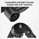 K&F Concept Gimbal Tripod Head 360 Degree Panoramic with Arca-Type QR - Image 11