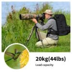 K&F Concept Gimbal Tripod Head 360 Degree Panoramic with Arca-Type QR - Image 2