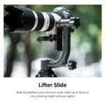 K&F Concept Gimbal Tripod Head 360 Degree Panoramic with Arca-Type QR - Image 9