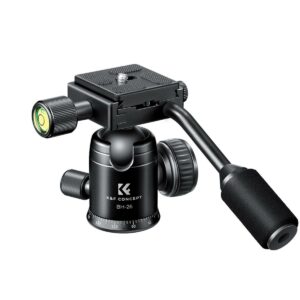 K&F Concept 26mm Metal Tripod Ball Head with Handle, 360 Panoramic with 1/4 inch Quick Release