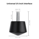 K&F Concept Universal Anti-Slip Rubber Monopod Tripod Legs Feet Replacement Parts 3 PCS - Image 3