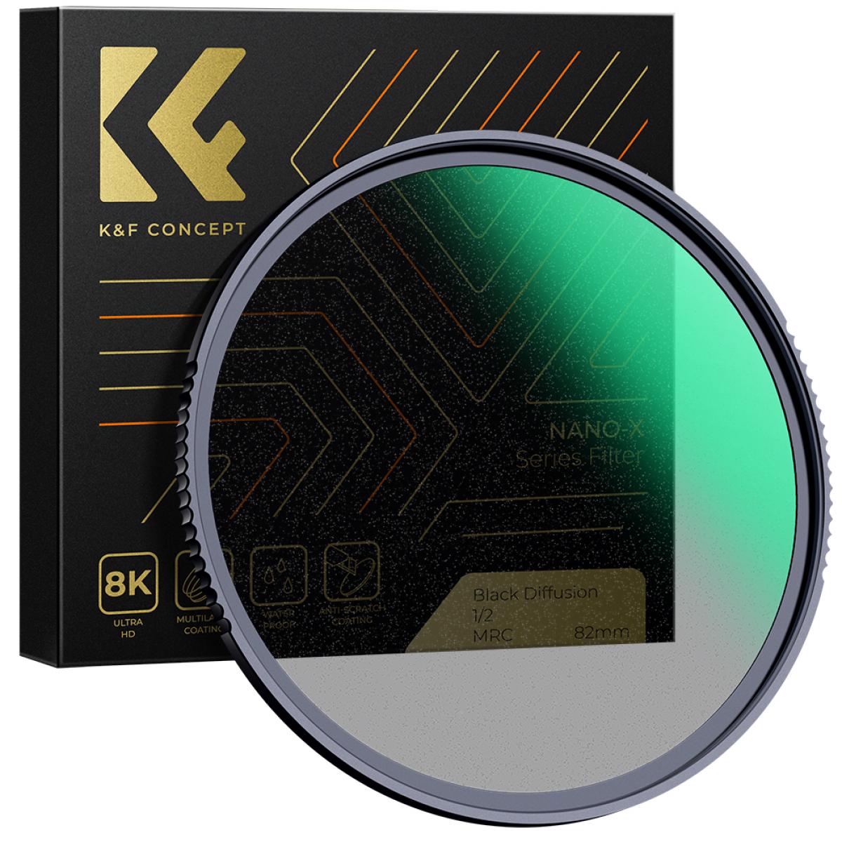 K&F Concept 82mm Nano-X Black Mist Filter 1/2