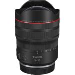 Canon RF 10-20mm lens for mirrorless cameras, ideal for wide-angle photography.