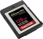 SanDisk Extreme PRO 128GB CFexpress card for high-speed photography and video.