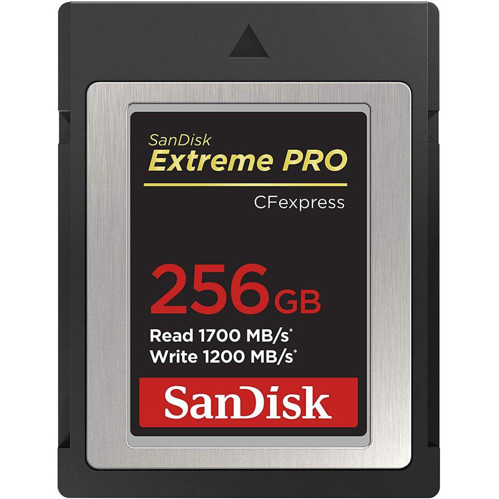 SanDisk 256GB CFexpress Card Type B Extreme PRO, 1700MB/s Read, 1200MB/s Write