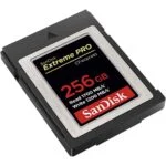 SanDisk Extreme PRO CFexpress Card Type B 256GB for high-speed photography and video.