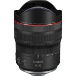 Canon RF 10-20mm f/4 L lens for mirrorless cameras, ideal for wide-angle photography.