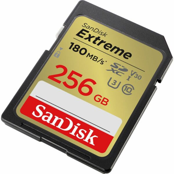SanDisk Extreme 256GB SD Memory Card SDXC 180Mb/s