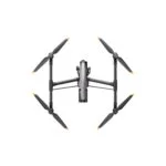Top view of a DJI drone with extended propellers, available at Camix camera shop UK.