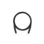High-quality black camera cable for photography equipment.